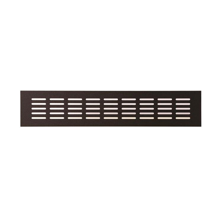 Renson 1059704 - ventilatiestrip 381 80 (400mm)ral 9005 structuur zwart | 4 stuks