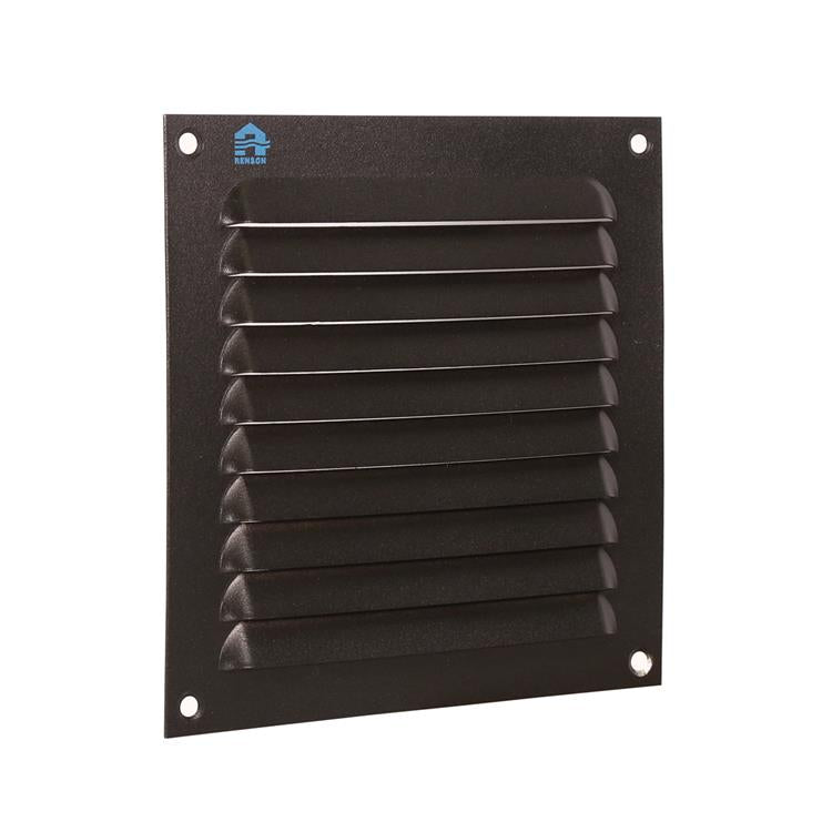 Renson 1061637 - opbouw schoepenrooster 436 150x150 ral 9005 zwart | 10 stuks