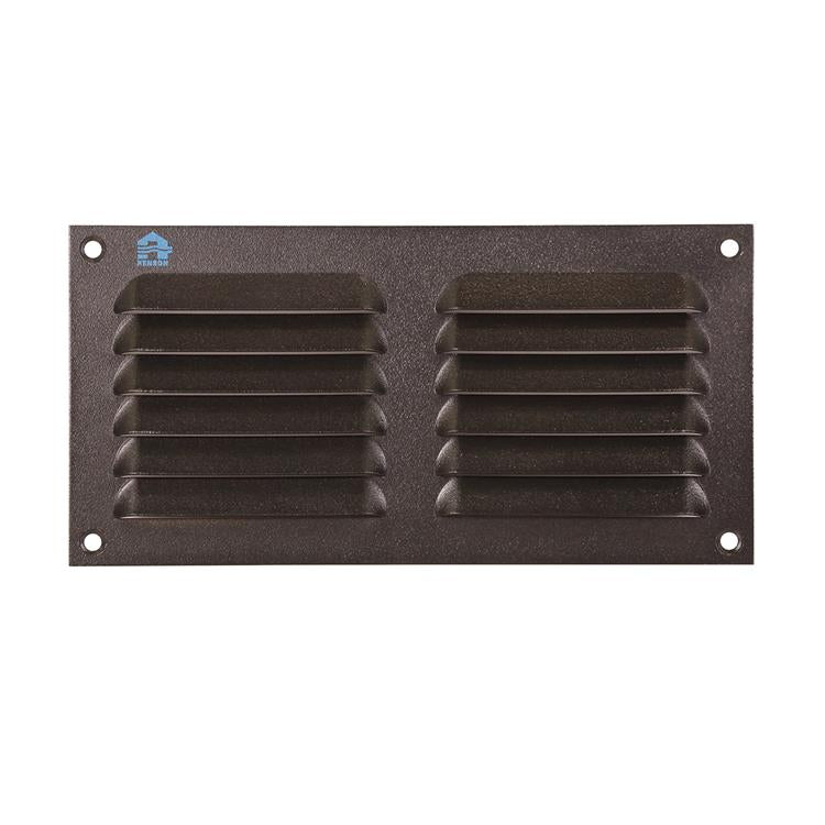 Renson 1061638 - opbouw schoepenrooster 436 200x100 ral 9005 zwart | 10 stuks
