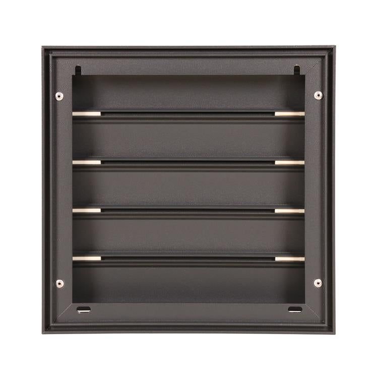Renson 1062418 - vrac opbouw dampkaprooster alu433 (210x210) structuur 7016 | 2 stuks