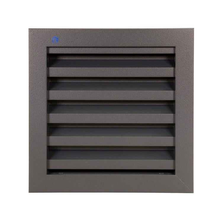 Renson 1062410 - vrac inbouw muurrooster alu 411 (200x200) structuur 7016 | 2 stuks