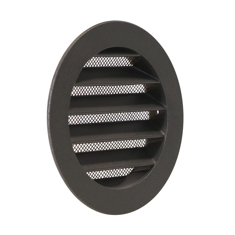 Renson 1062419 - inbouw ronde rooster alu 434r (dia 100) structuur 7016 | 10 stuks
