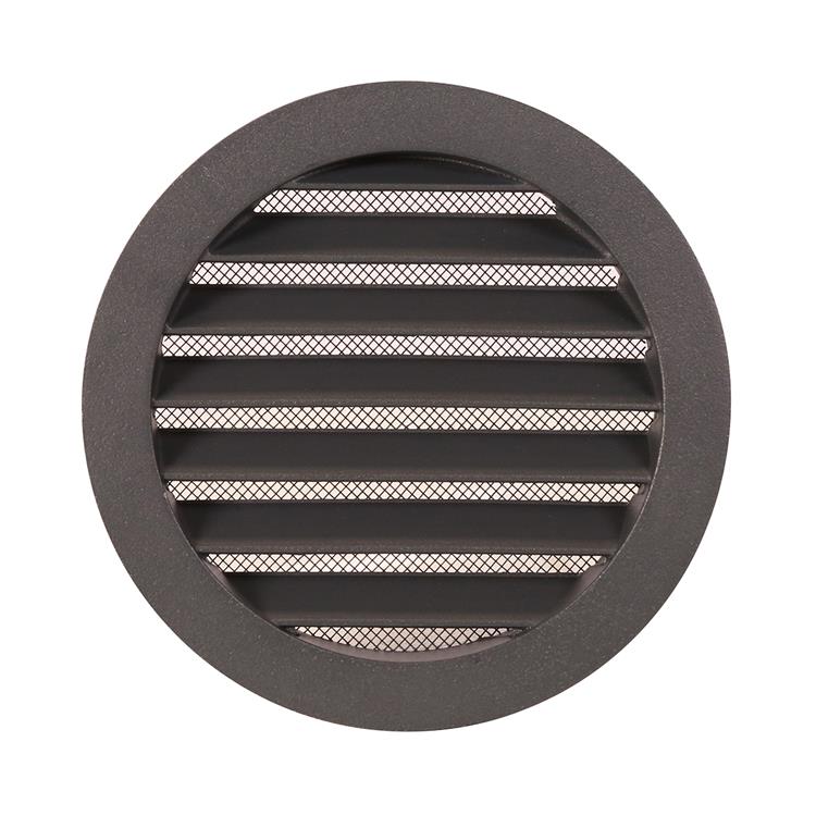 Renson 1062420 - inbouw ronde rooster alu 434r (dia 125) structuur 7016 | 10 stuks