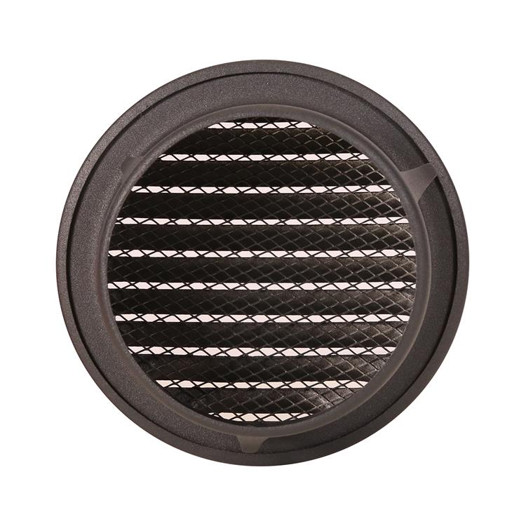 Renson 1062423 - inb.schoepenrooster rond alu 435r (dia 100) structuur 7016 | 8 stuks