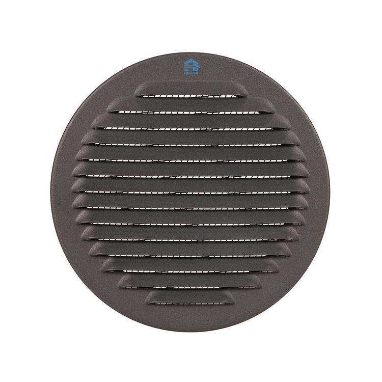 Renson 1062425 - inb.schoepenrooster rond alu 435r (dia 150) structuur 7016 | 5 stuks