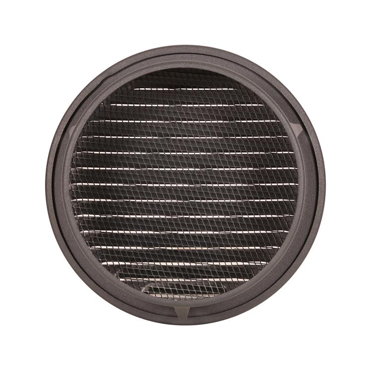 Renson 1062425 - inb.schoepenrooster rond alu 435r (dia 150) structuur 7016 | 5 stuks