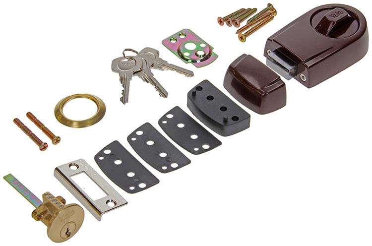 Yale 1019121 - oplegslot rim lock bruin | 1 stuks