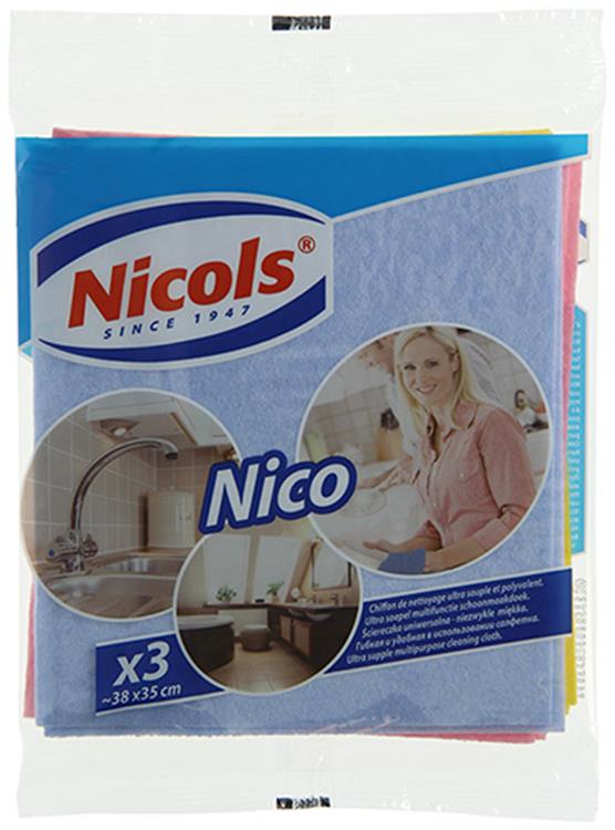 Nicols 1010033 - viscose vaatdoek nico 3st | 40 stuks