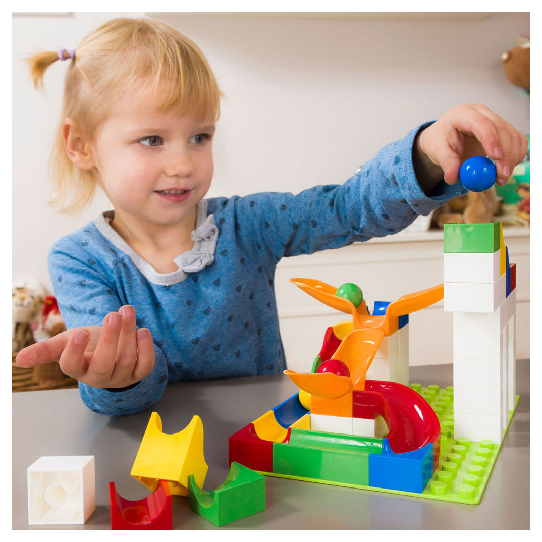 Hubelino knikkerbaan uitbreidingsset swing - 46dlg.