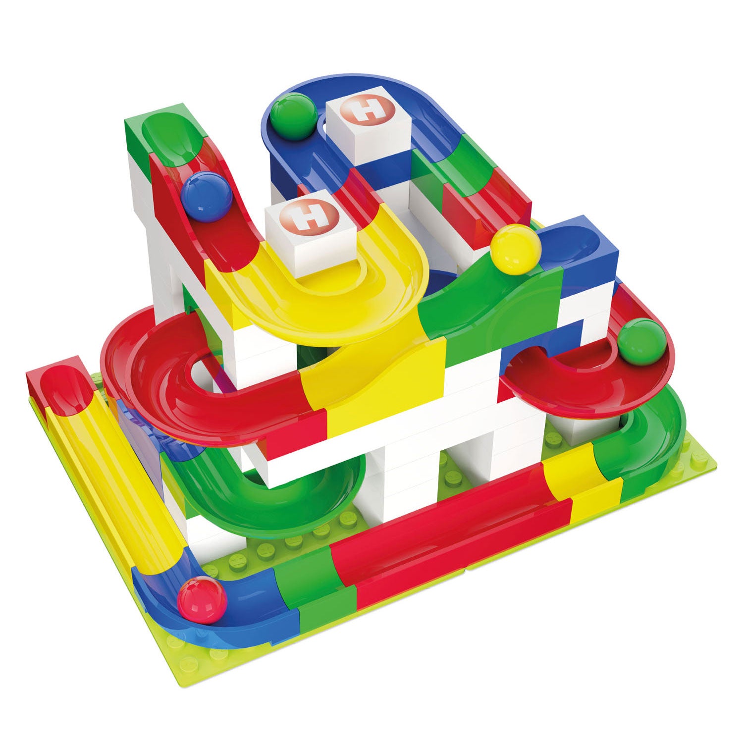 Hubelino knikkerbaan basisset - 123dlg.