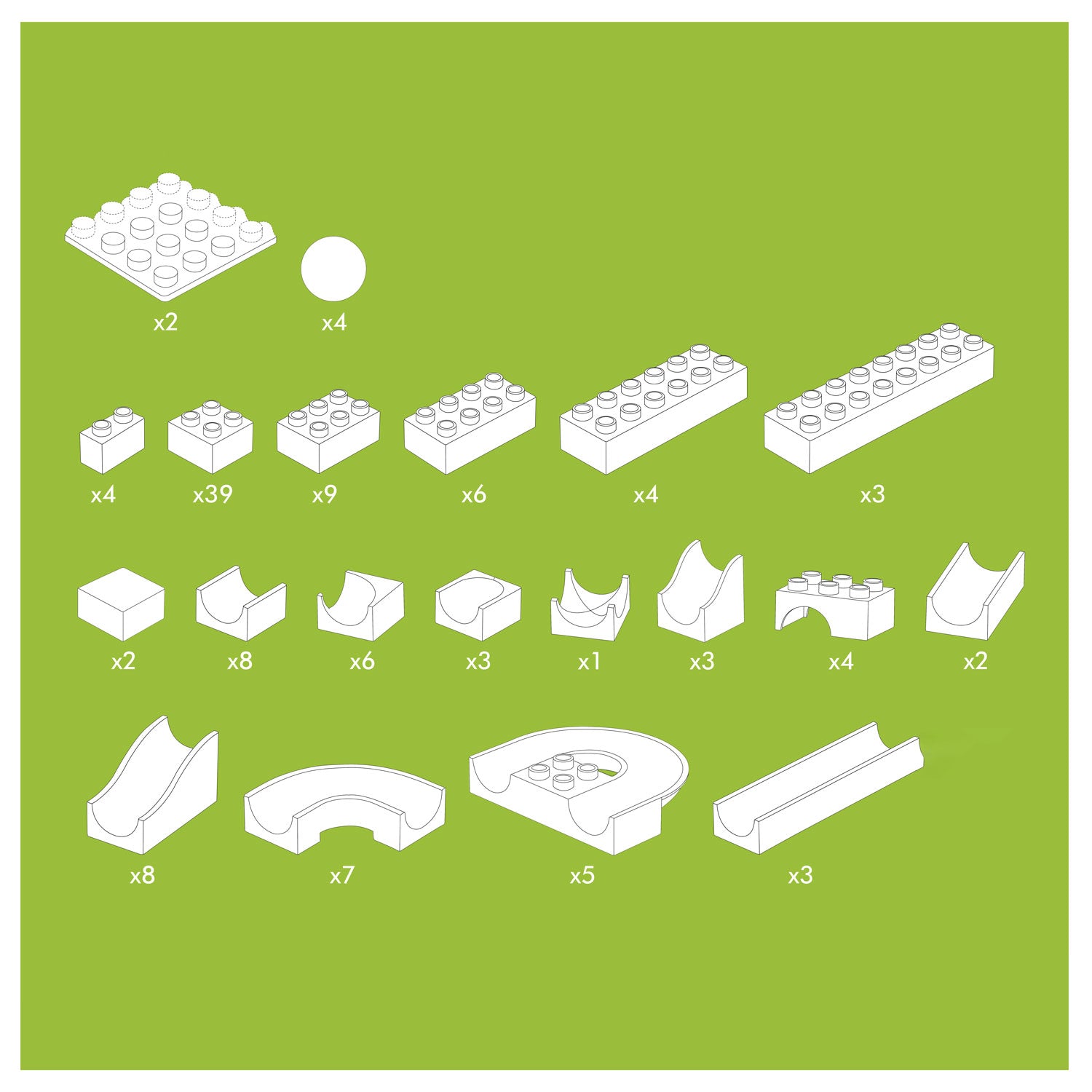 Hubelino knikkerbaan basisset - 123dlg.