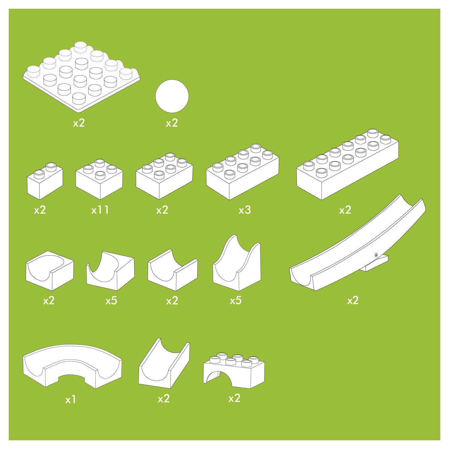 Hubelino knikkerbaan aanvulset wip wap - 45dlg.