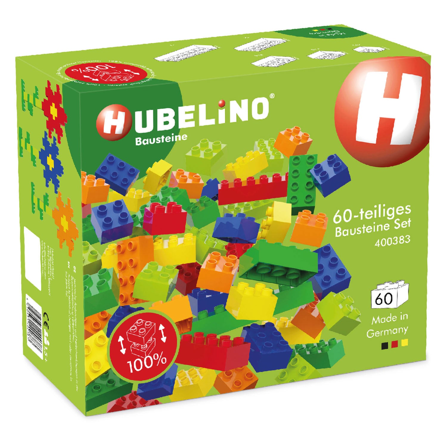 Hubelino bouwstenenset - 60dlg.