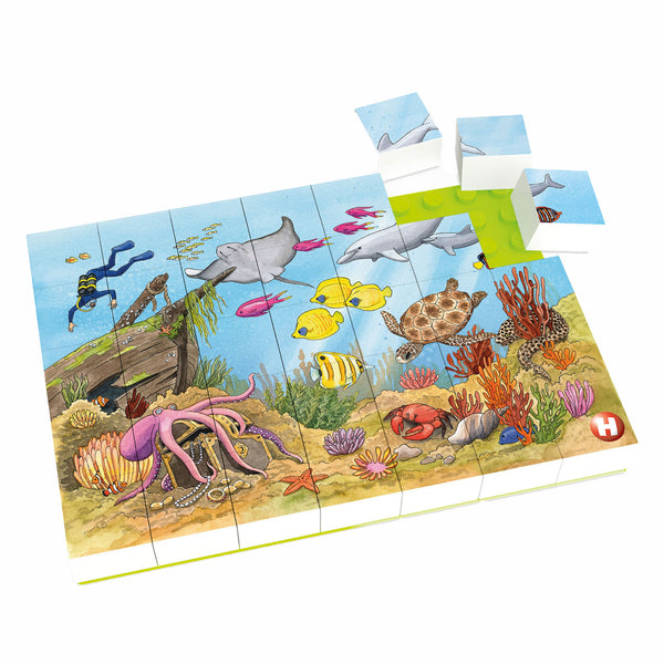 Hubelino Block Puzzle Underwater World, 35 pcs.