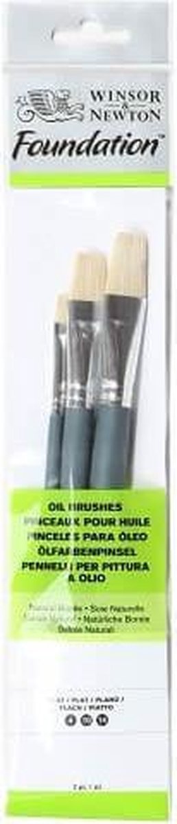 Winsor newton foundation olieverf penselen set 2