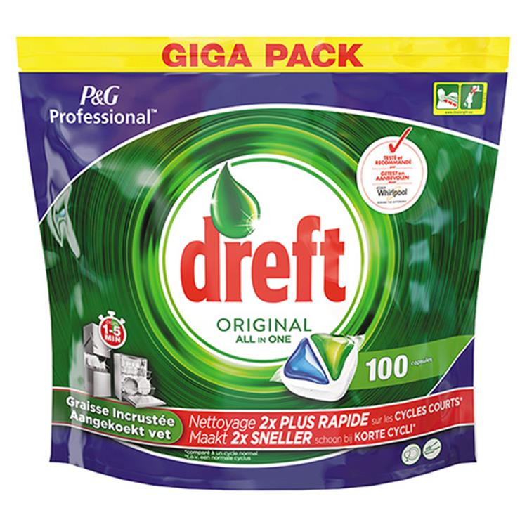Dreft 1052736 - vaatwastabl.original all-in-1 100 tabs | 1 stuks