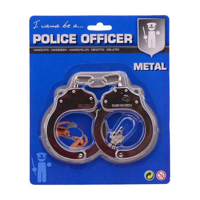 Handboeien metaal 'police'