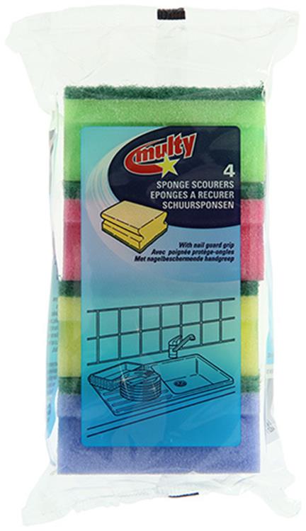 Multy 1002226 - 4handgreepsch.spons | 16 stuks