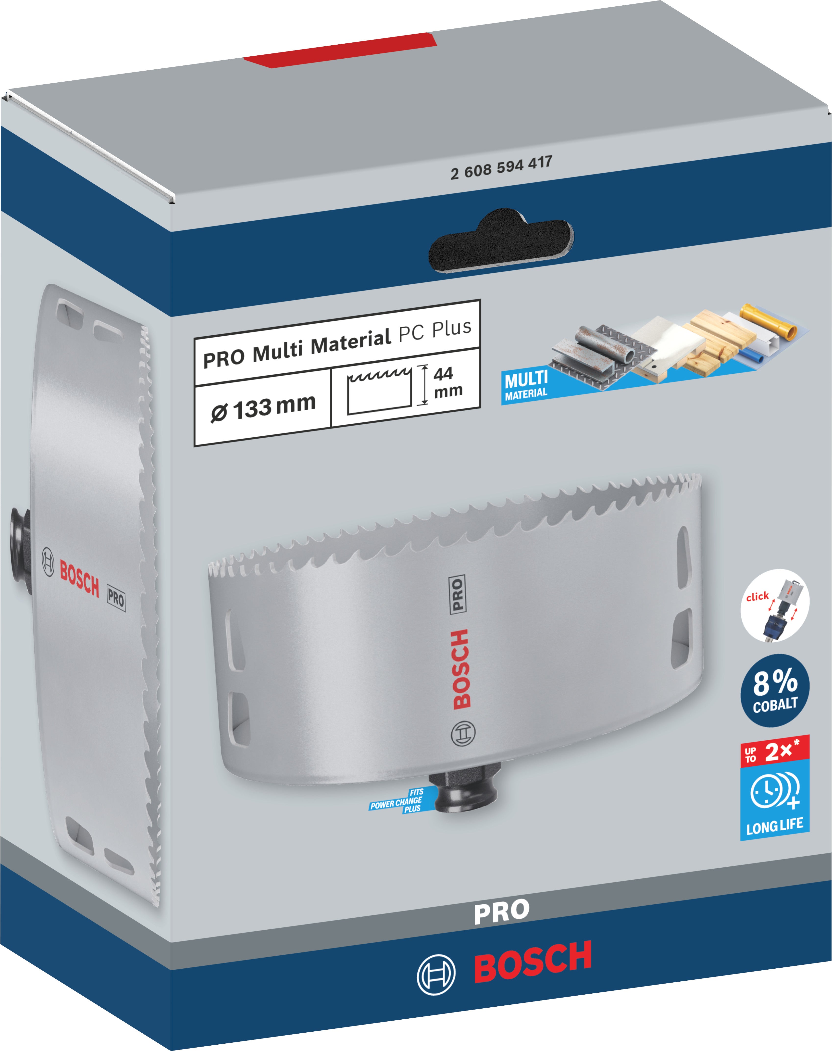 Bosch accessoires pro multi material pc plus gatzaag | 133 mm - 2608594417