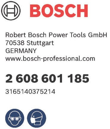 Bosch accessoires gex 125-150 schuurzool 9 gaten 2608601185 - 2608601185
