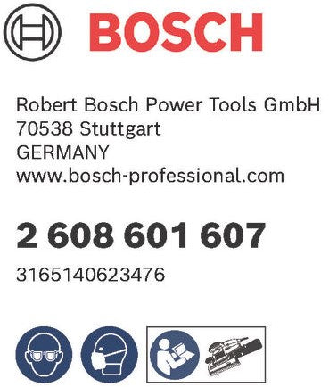 Bosch - rubberen schuurplateaus middel, 125 mm