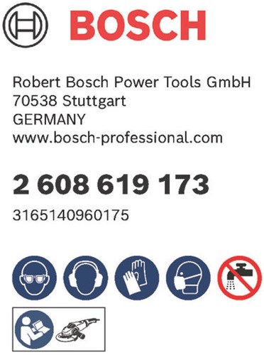 Bosch accessoires x-lock fiberschijf, 125mm, g 60, r444, expert for metal - 1 stuk(s) - 2608619173