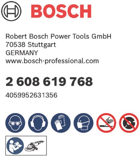 Bosch accessoires doorslijpschijf standard metal 125x1x22.23 - 2608619768