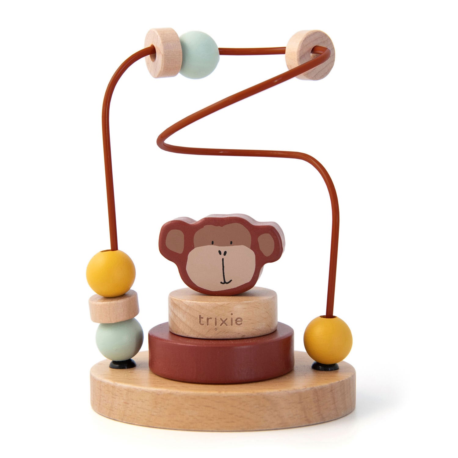 Trixie houten motoriekspiraal - mr. monkey