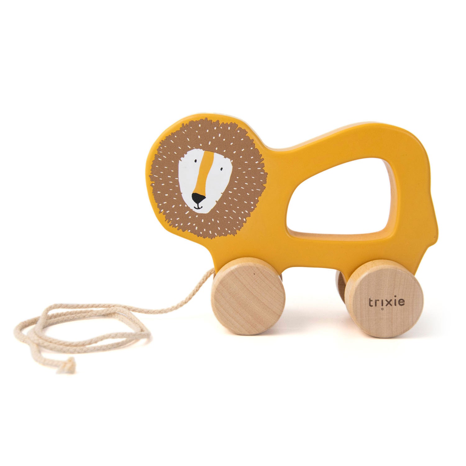 Trixie houten trekfiguur - mr. lion
