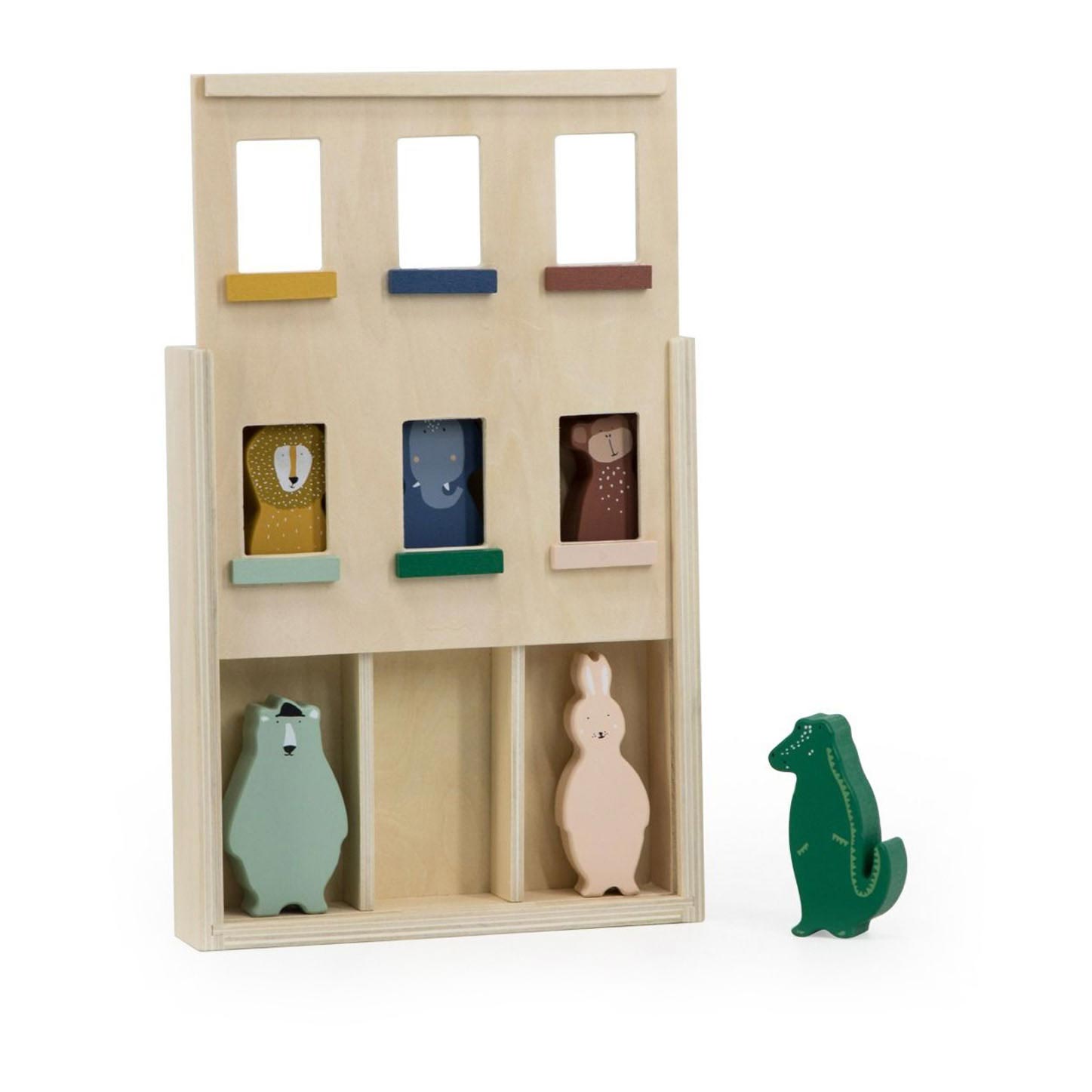 Trixie houten dieren appartement met dieren