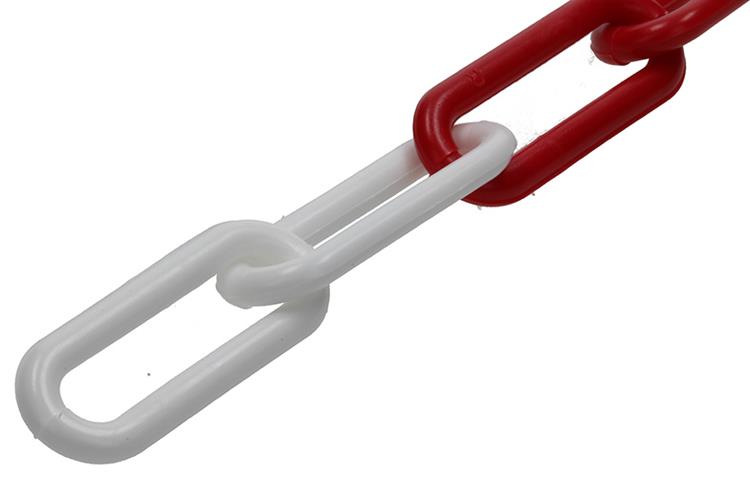Mack 1005291 - kunststof ketting rood wit ø 6mm l 40mm 2m | 5 stuks