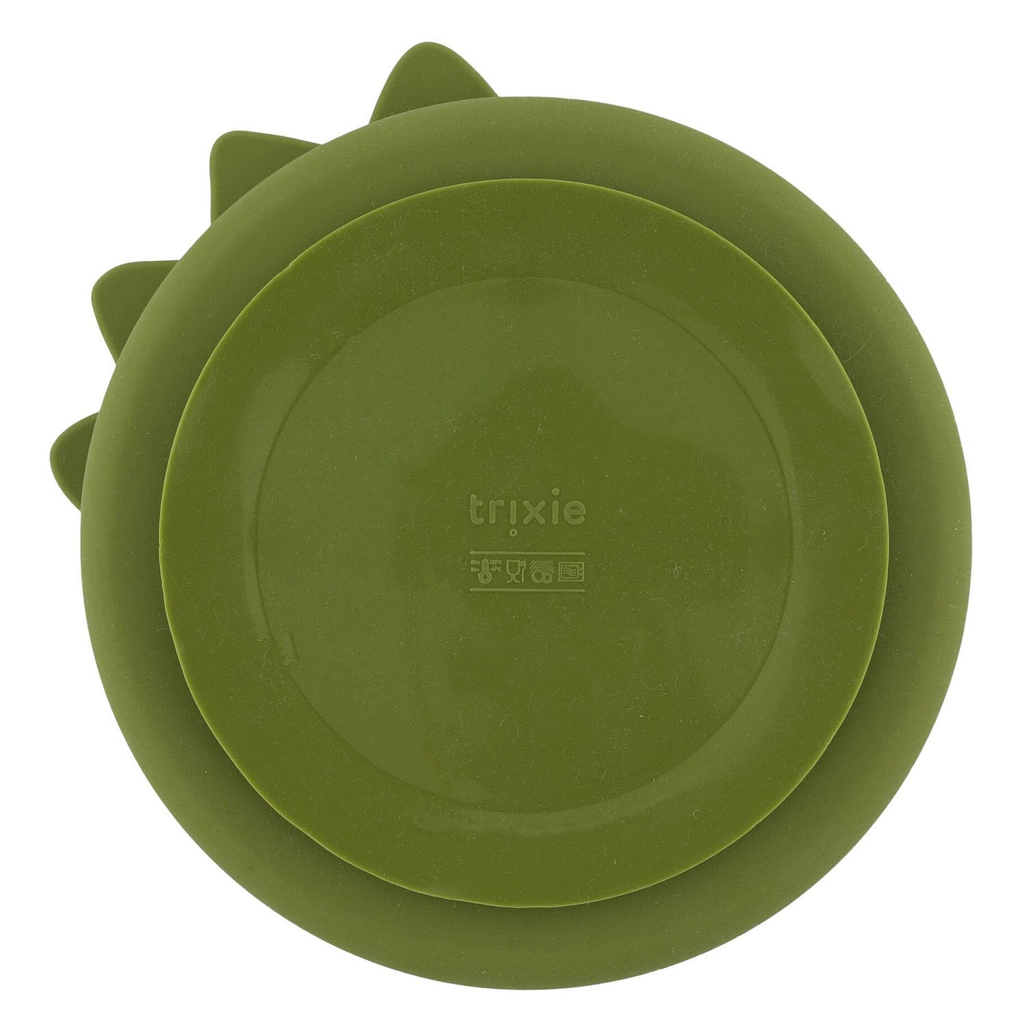 Trixie siliconen bord met borsts en zuignap - mr. dino