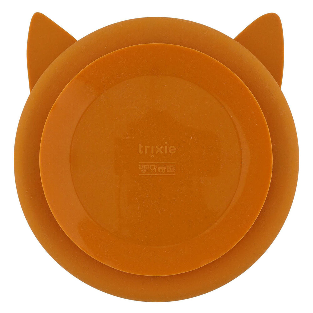 Trixie siliconen bord met borsts en zuignap - mr. vos