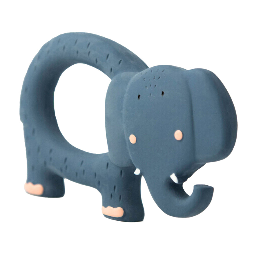 Trixie natuurlijk rubber grijpspeeltje - mevr. olifant