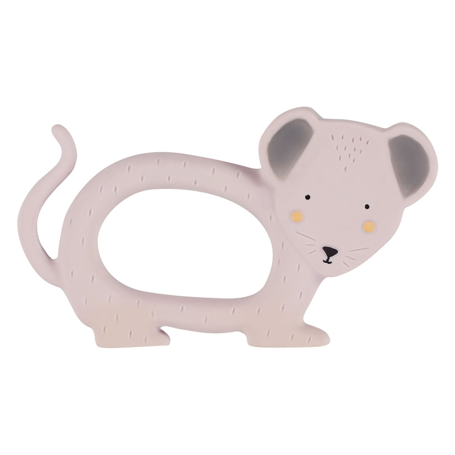 Trixie natuurlijk rubber grijpspeeltje - mevr. muis