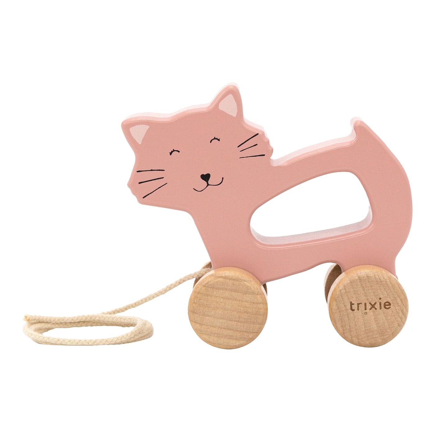 Trixie houten trekfiguur - mevr. kat