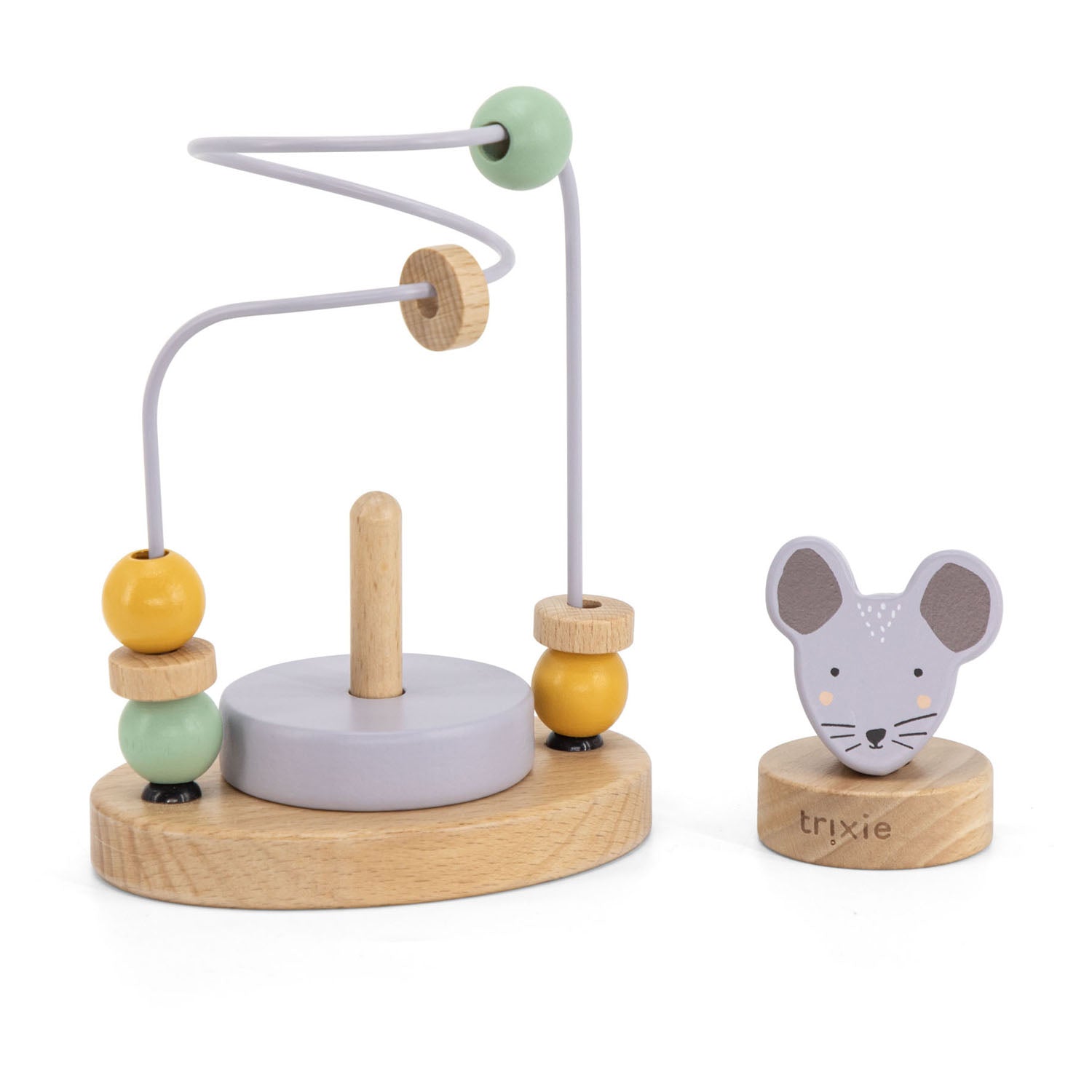 Trixie houten motoriekspiraal - mevr. muis
