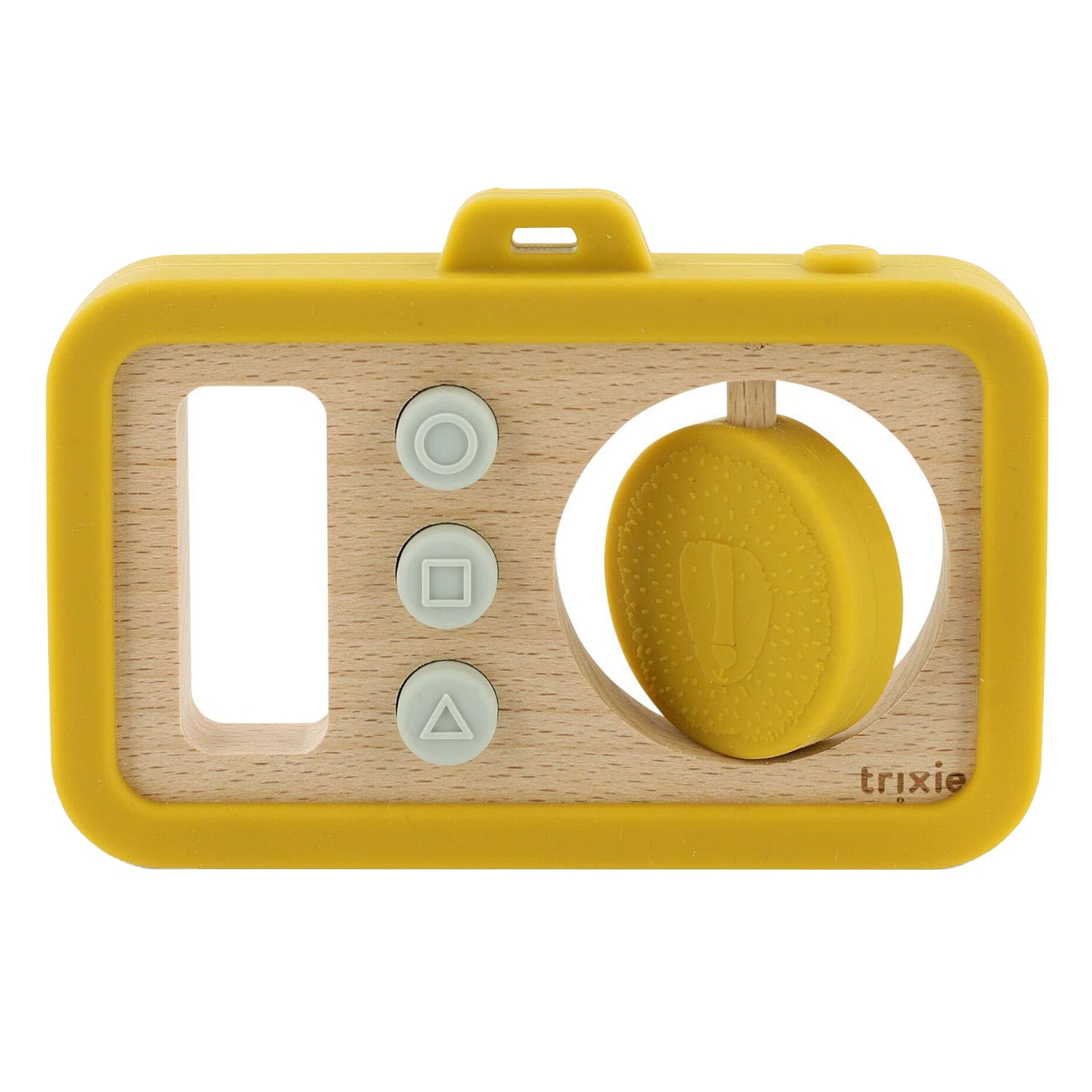 Trixie houten siliconen babycamera - dhr. leeuw