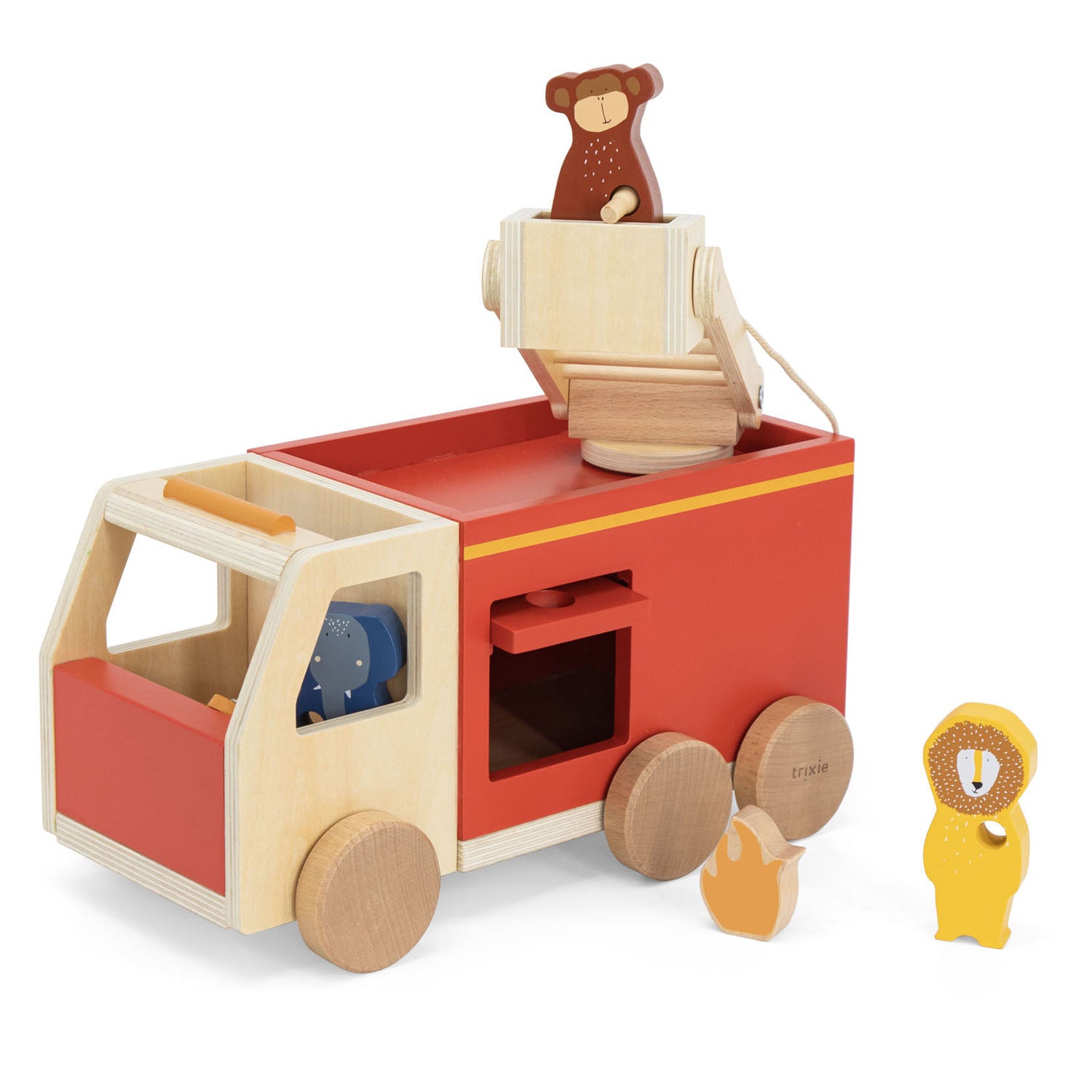 Trixie houten dierenbranderwagen