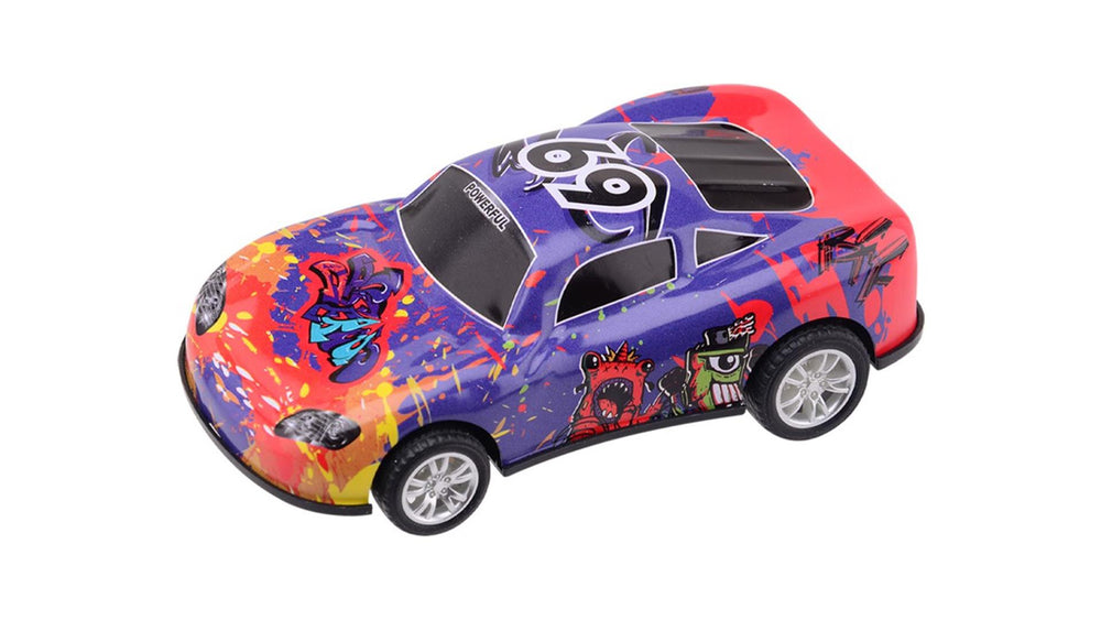 Johntoy john toy pull-back raceauto metaal 10cm op blisterkaart verkrijgbaar in 12 verschillende modellen.