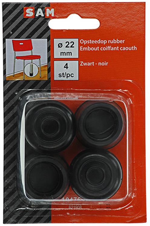 Mack 1047699 - opsteekdop rubber zwart ø 22 mm 4 st pcs | 6 stuks