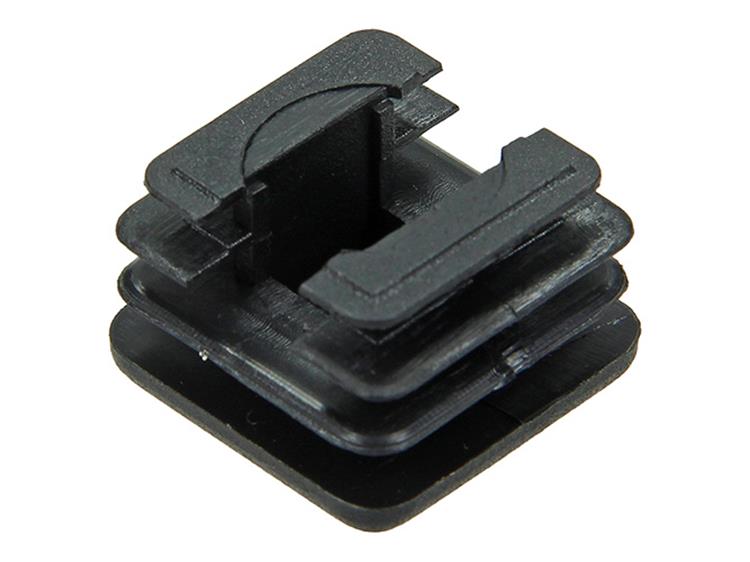 Mack 1047728 - insteekdop kunstsstof zwart 20 x 20 mm 4 st pcs | 6 stuks