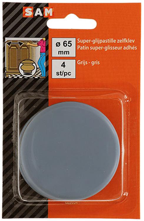 Mack 1047733 - super glijpastille zelfklevendgrijs ø 60 mm 4 st pcs | 6 stuks