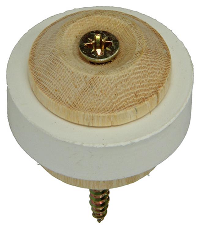 Mack 1047644 - deurstop met rubber hout ø 35 mm 1 st pc | 6 stuks