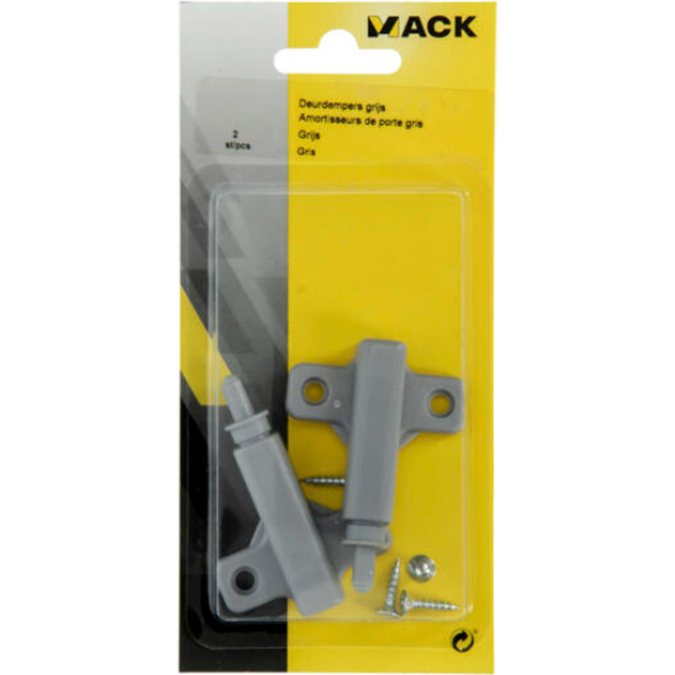 Mack 1015214 - 2 deurdempers grijs | 5 stuks