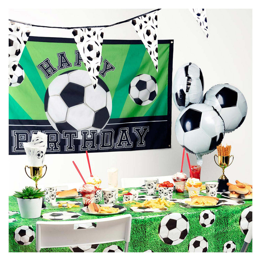 Boland vlag voetbal happy birthday, 150x90cm