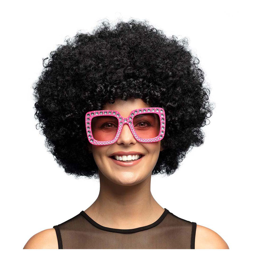 Boland partybril blingbling felroze