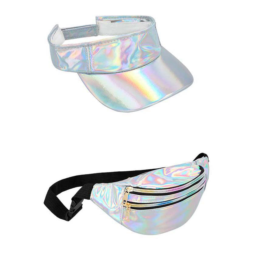 Boland accessoireset holo festival zilver