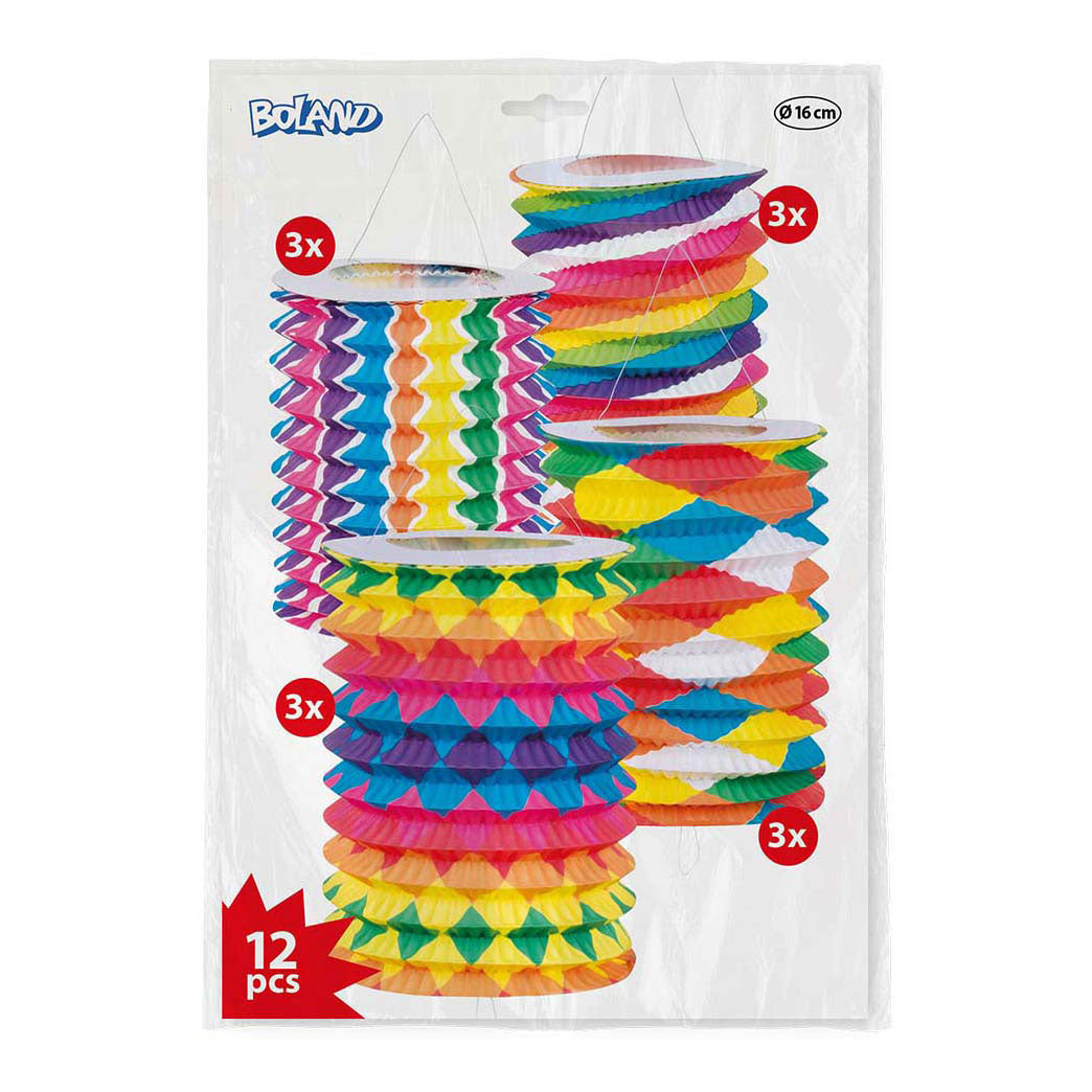 Boland papieren treklampionnen 16cm, 12st.