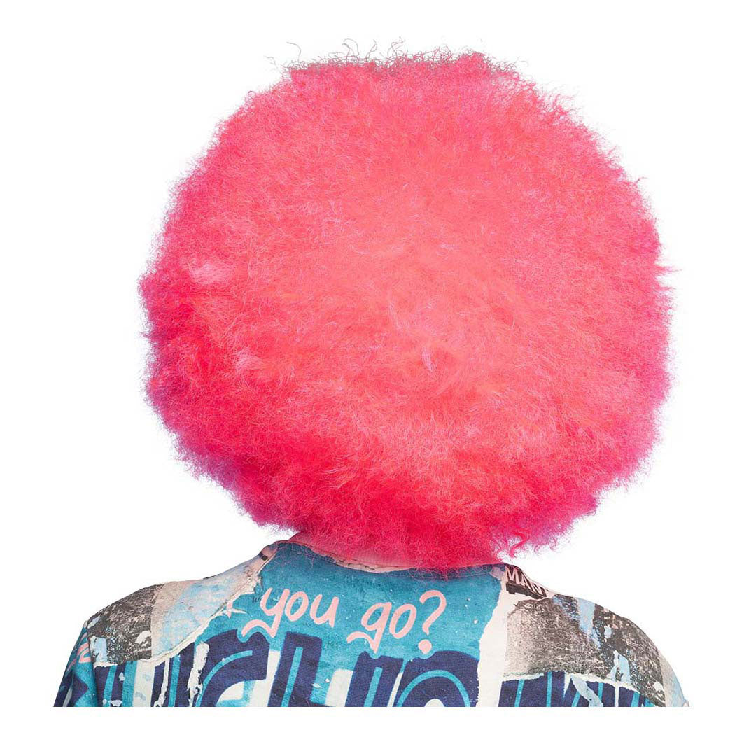 Boland pruik suiker neon roze